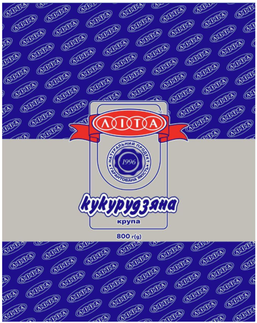 Крупа кукурудзяна шліфована №5 ЛІТА, 800 г